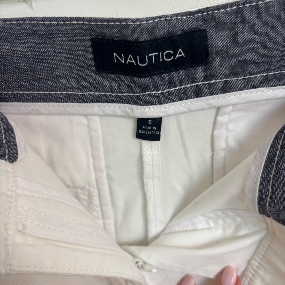 Nautica white Women's Sailor Button Shorts - Picture 3 of 7